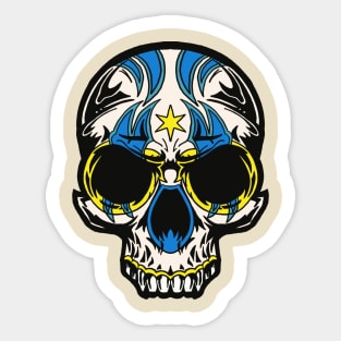 Luchador Skull Sticker